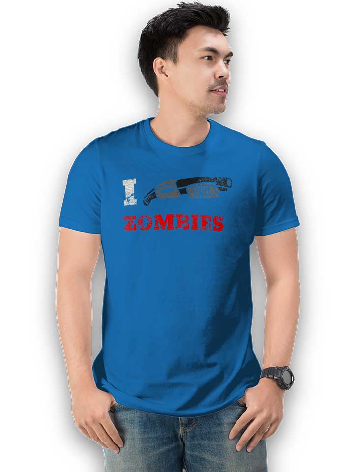 i-shotgun-zombies-vintage-t-shirt royal 2