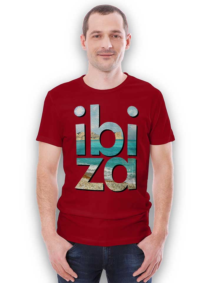 ibiza-t-shirt bordeaux 2