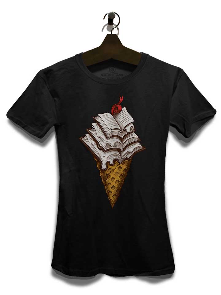 ice-cream-books-damen-t-shirt schwarz 3