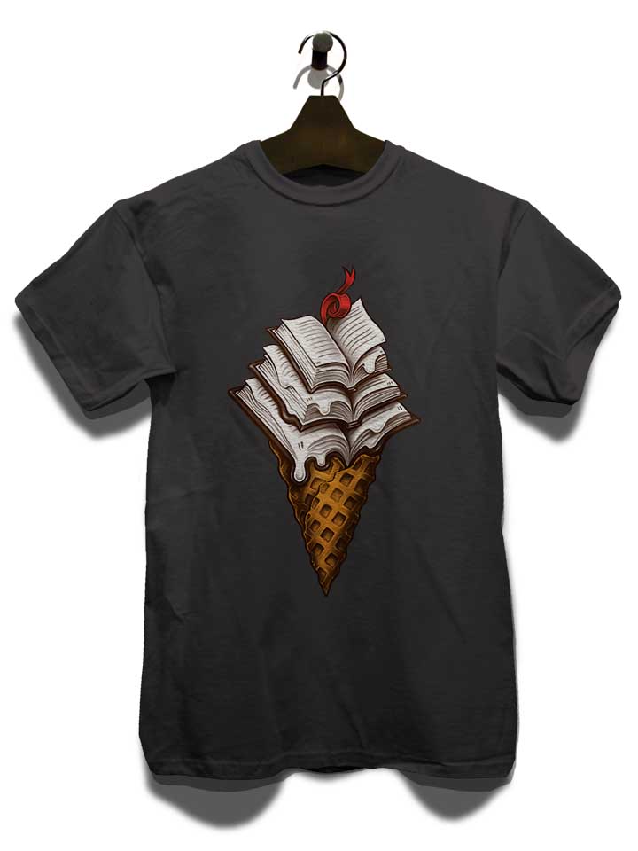 ice-cream-books-t-shirt dunkelgrau 3