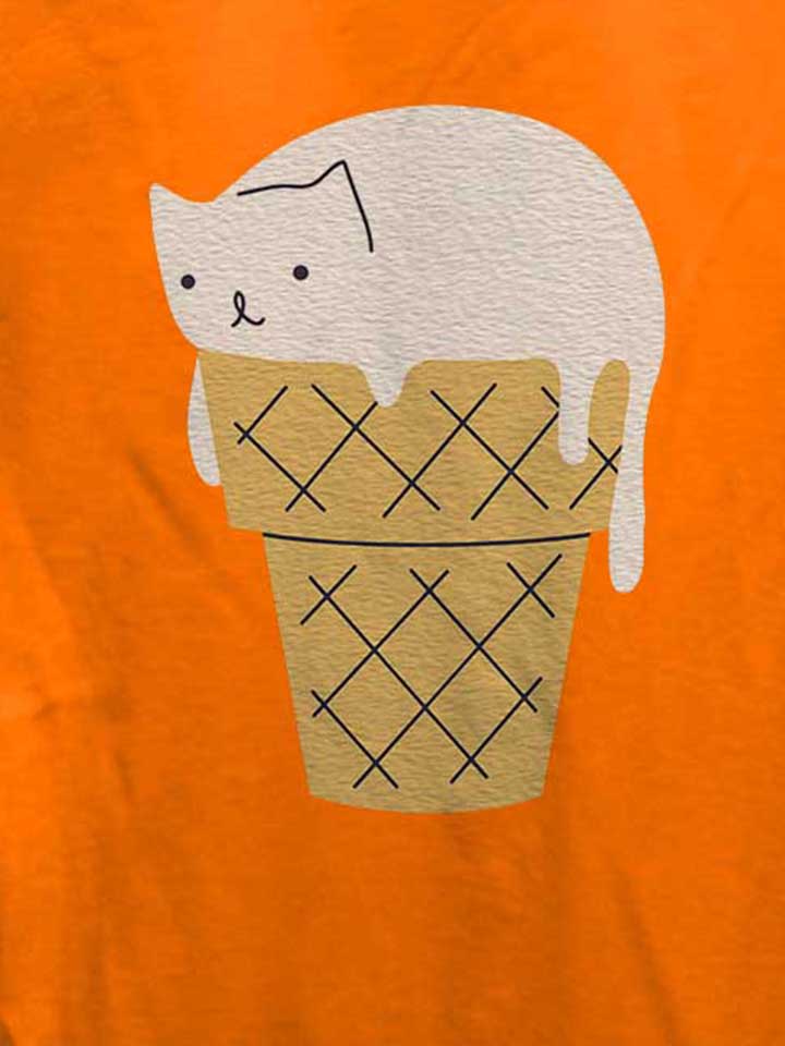 ice-cream-cat-damen-t-shirt orange 4