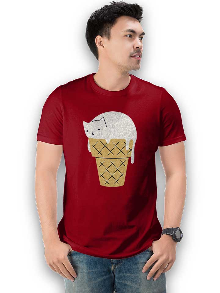 ice-cream-cat-t-shirt bordeaux 2