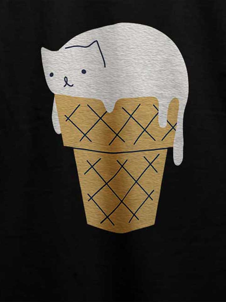 ice-cream-cat-t-shirt schwarz 4