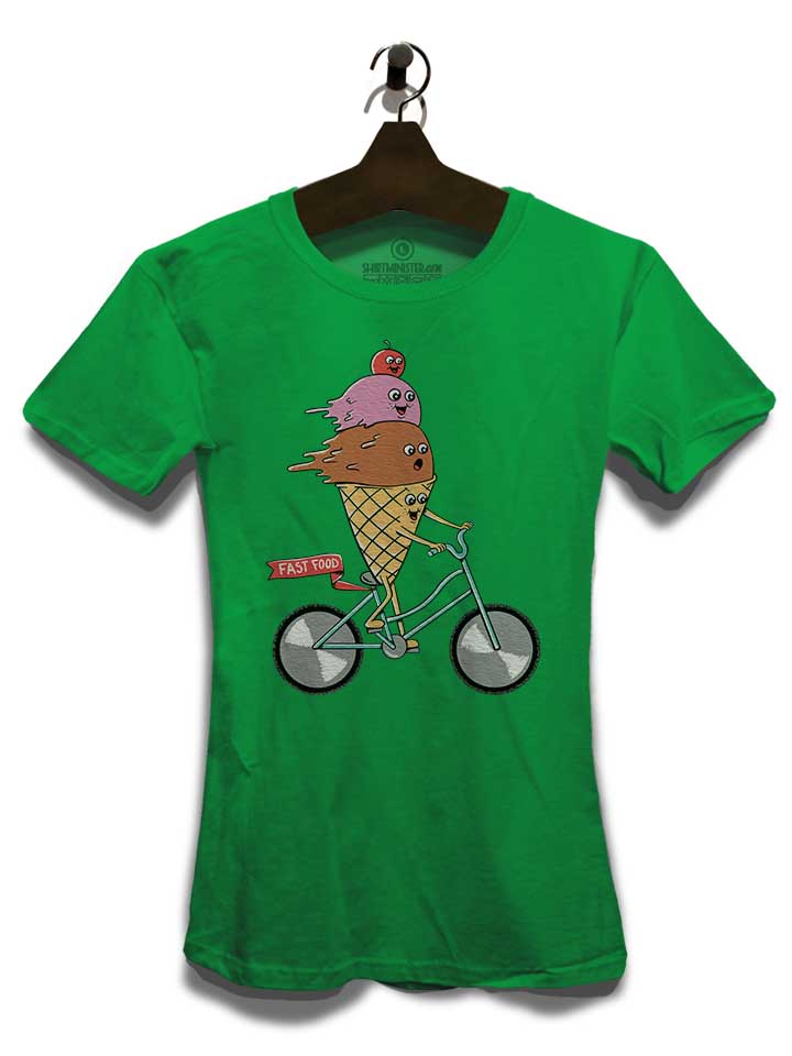 icecream-bike-damen-t-shirt gruen 3