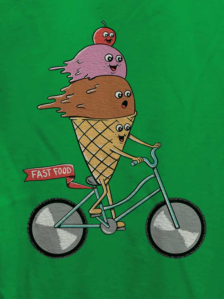 icecream-bike-damen-t-shirt gruen 4