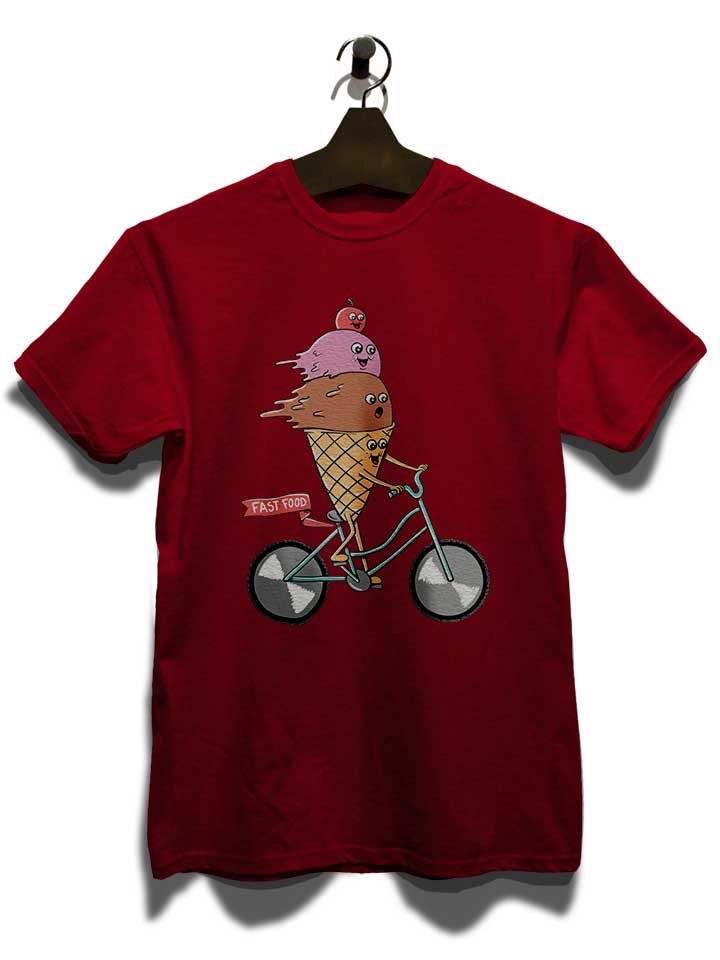 icecream-bike-t-shirt bordeaux 3