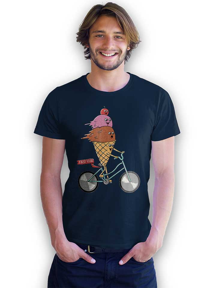 icecream-bike-t-shirt dunkelblau 2