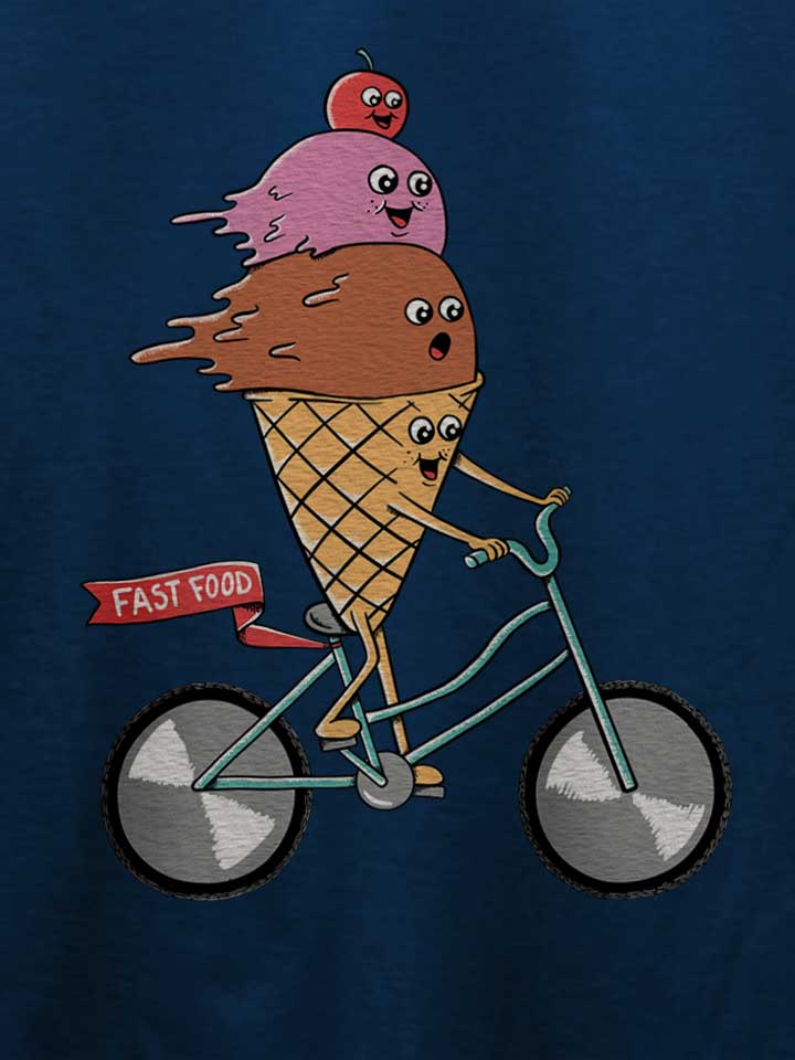 icecream-bike-t-shirt dunkelblau 4