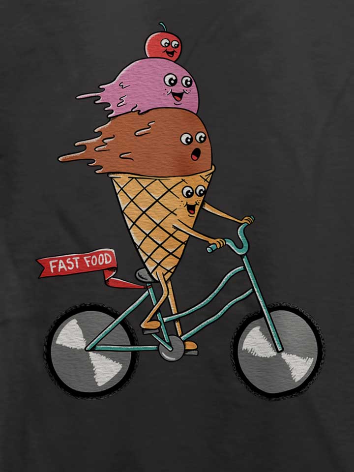 icecream-bike-t-shirt dunkelgrau 4