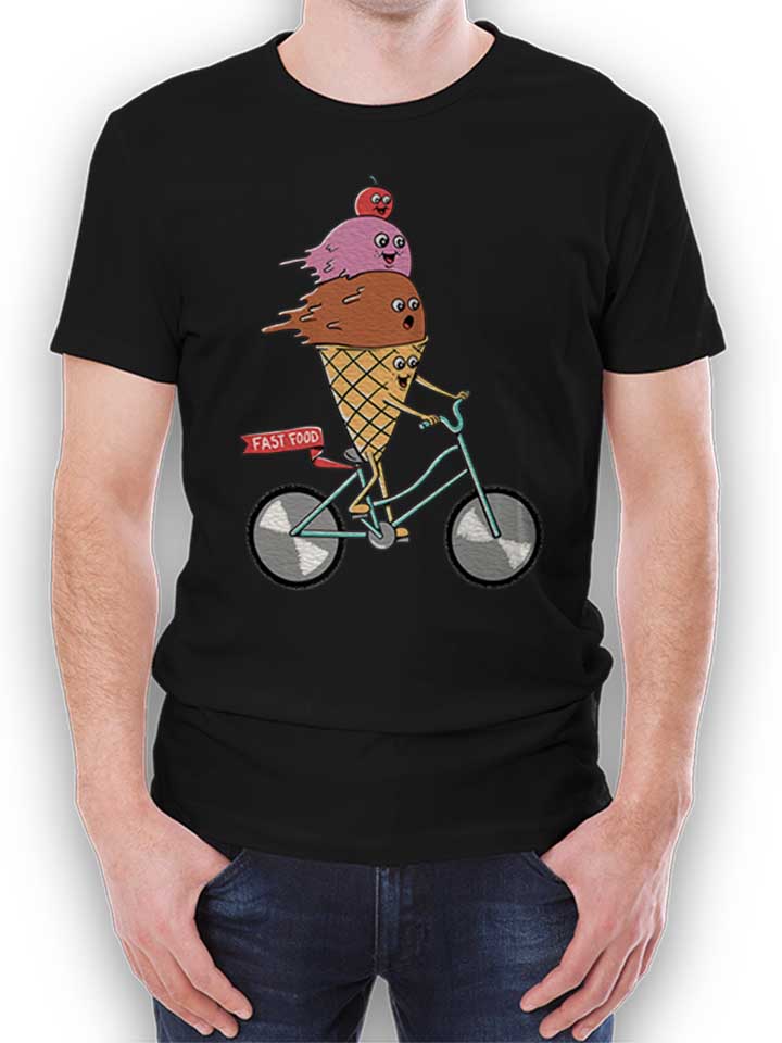 icecream-bike-t-shirt schwarz 1
