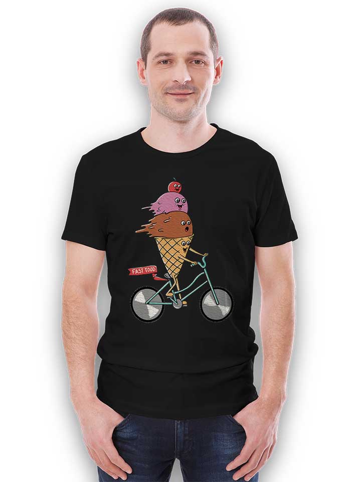 icecream-bike-t-shirt schwarz 2
