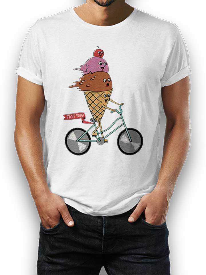 icecream-bike-t-shirt weiss 1