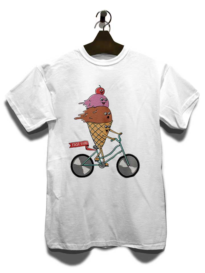 icecream-bike-t-shirt weiss 3