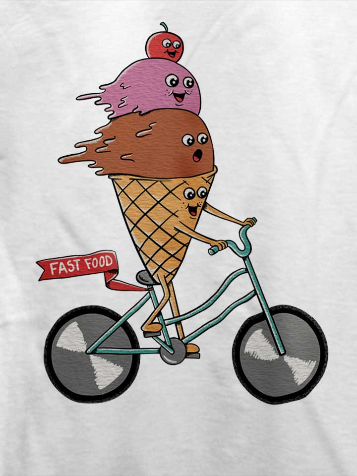 icecream-bike-t-shirt weiss 4