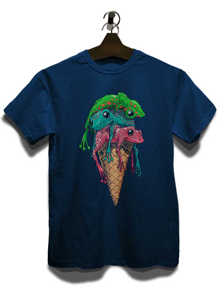 icecream-frogs-t-shirt dunkelblau 3