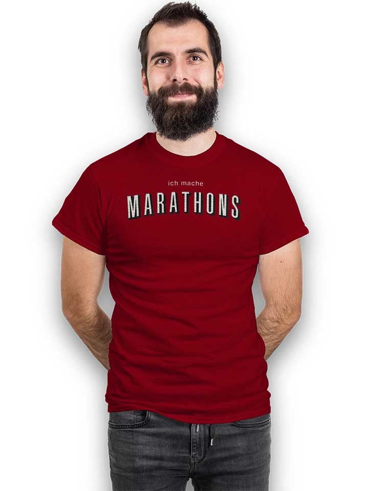 ich-mache-marathons-t-shirt bordeaux 2