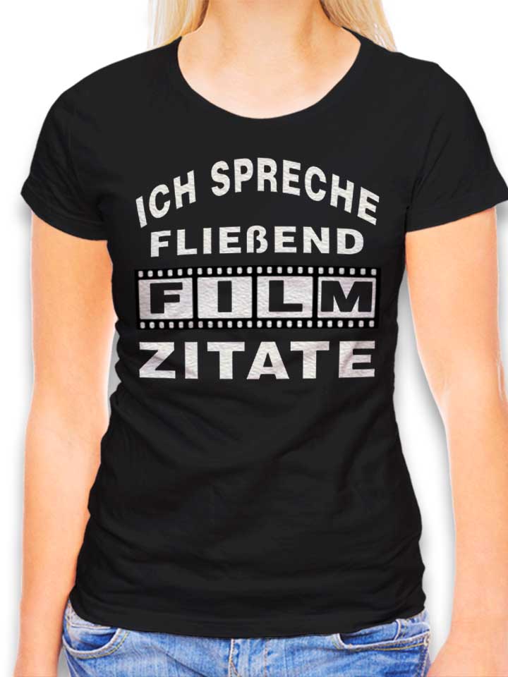 ich-spreche-fliessend-film-zitate-damen-t-shirt schwarz 1