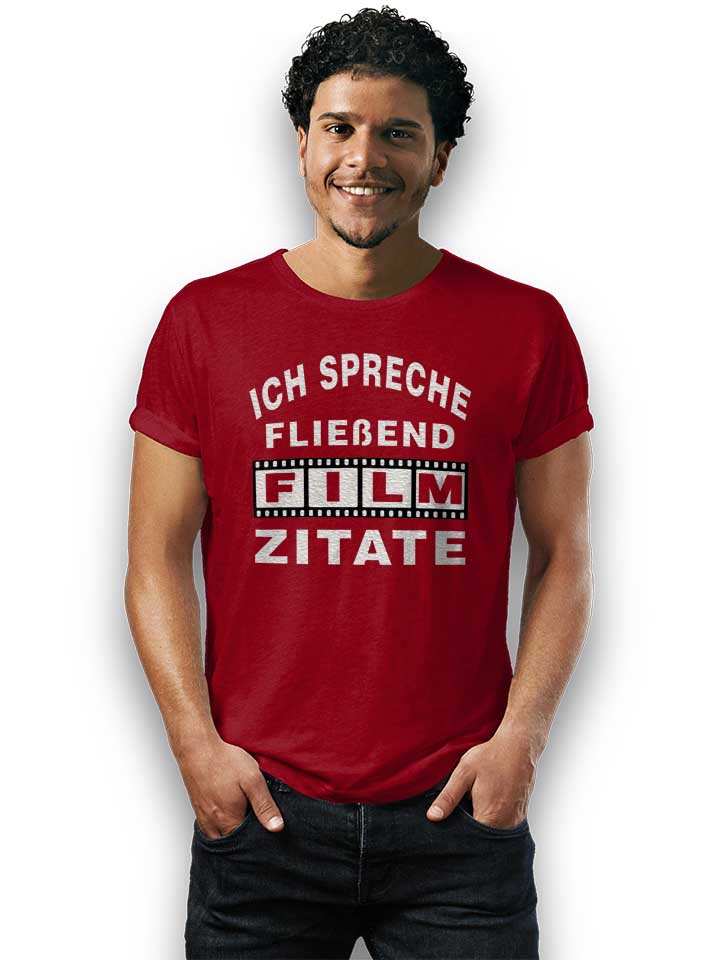 ich-spreche-fliessend-film-zitate-t-shirt bordeaux 2