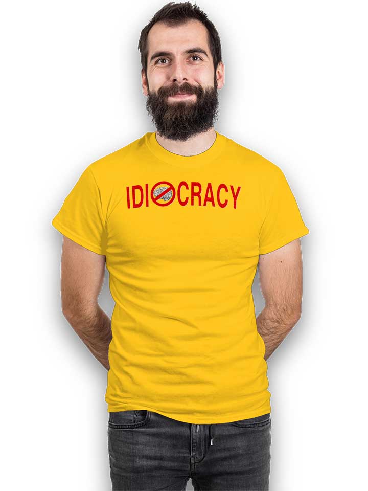 idiocracy-2-t-shirt gelb 2