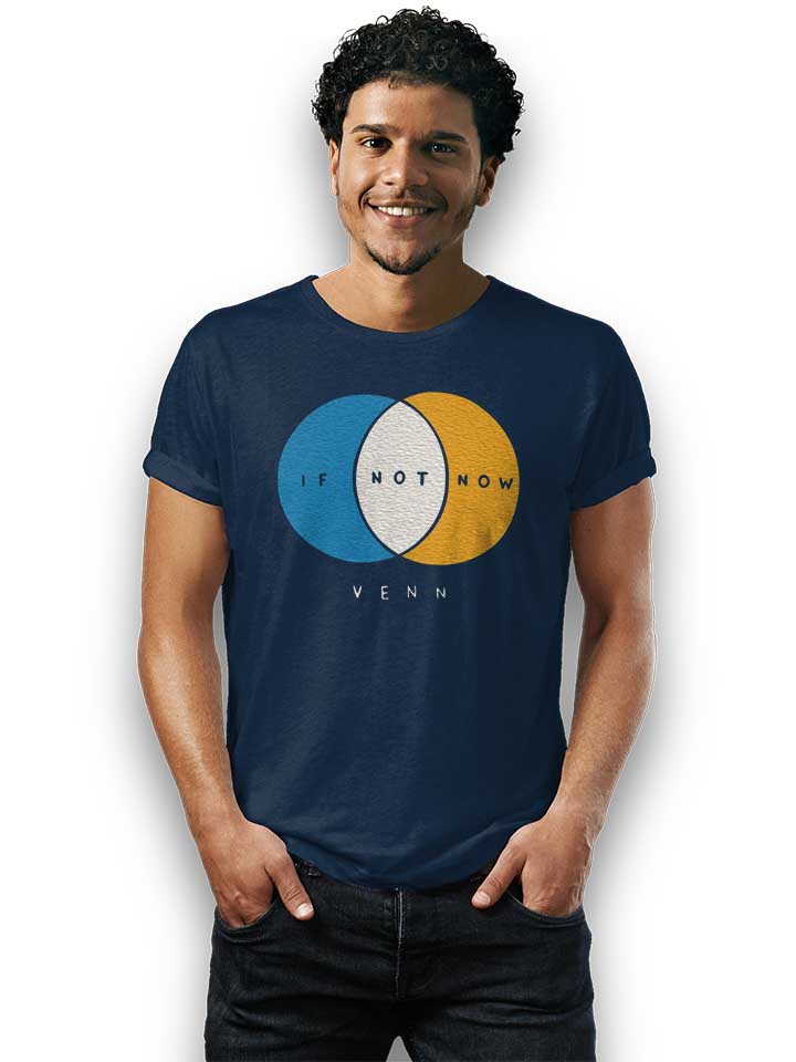 if-not-now-venn-t-shirt dunkelblau 2