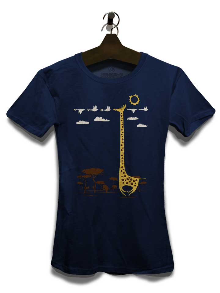 im-like-a-bird-giraffe-damen-t-shirt dunkelblau 3