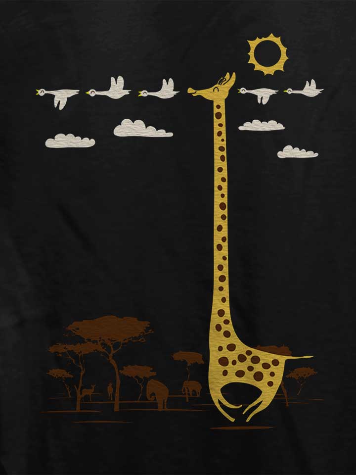 im-like-a-bird-giraffe-damen-t-shirt schwarz 4