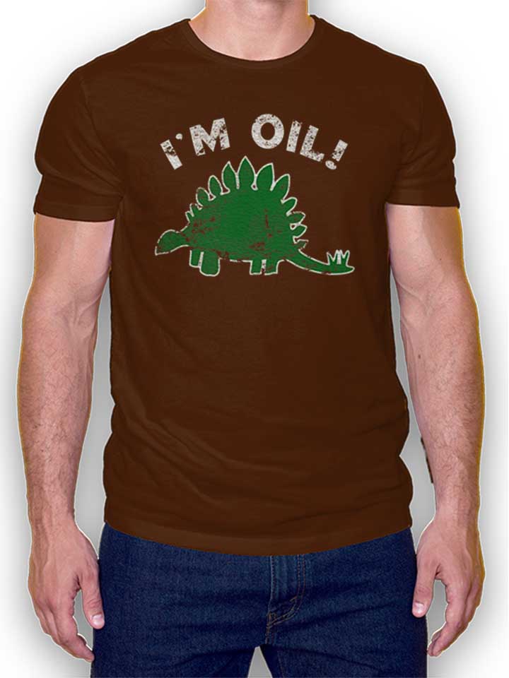 Im Oil Vintage T-Shirt braun L