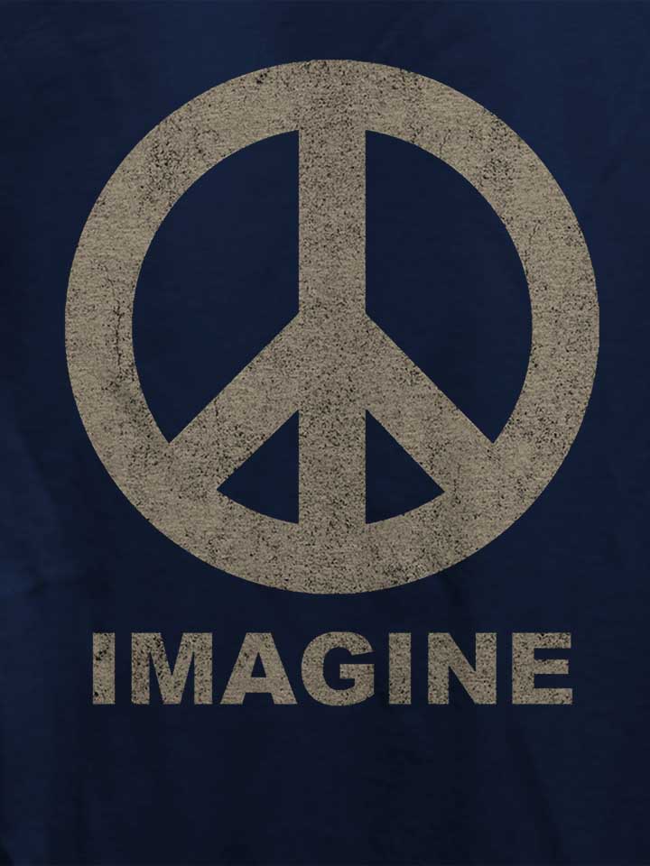 imagine-peace-damen-t-shirt dunkelblau 4