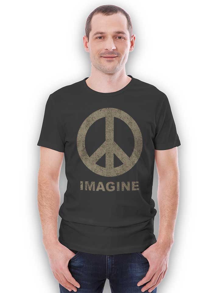 imagine-peace-t-shirt dunkelgrau 2