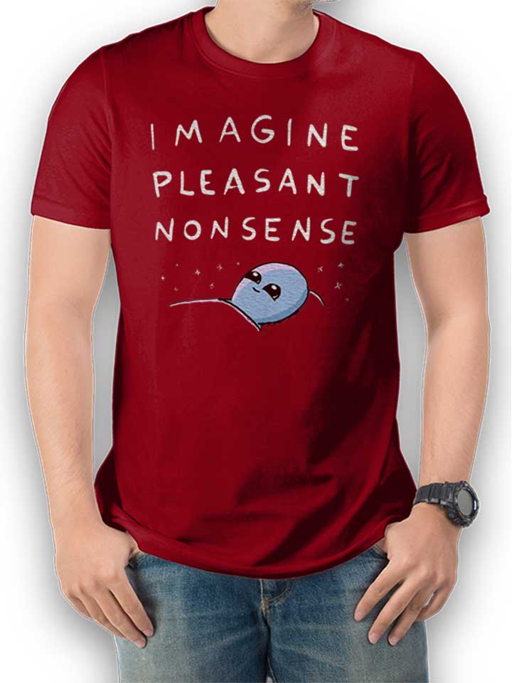 imagine-pleasant-nonsense-t-shirt bordeaux 1