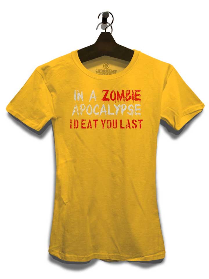 in-a-zombie-apocalypse-id-eat-you-last-vintage-damen-t-shirt gelb 3