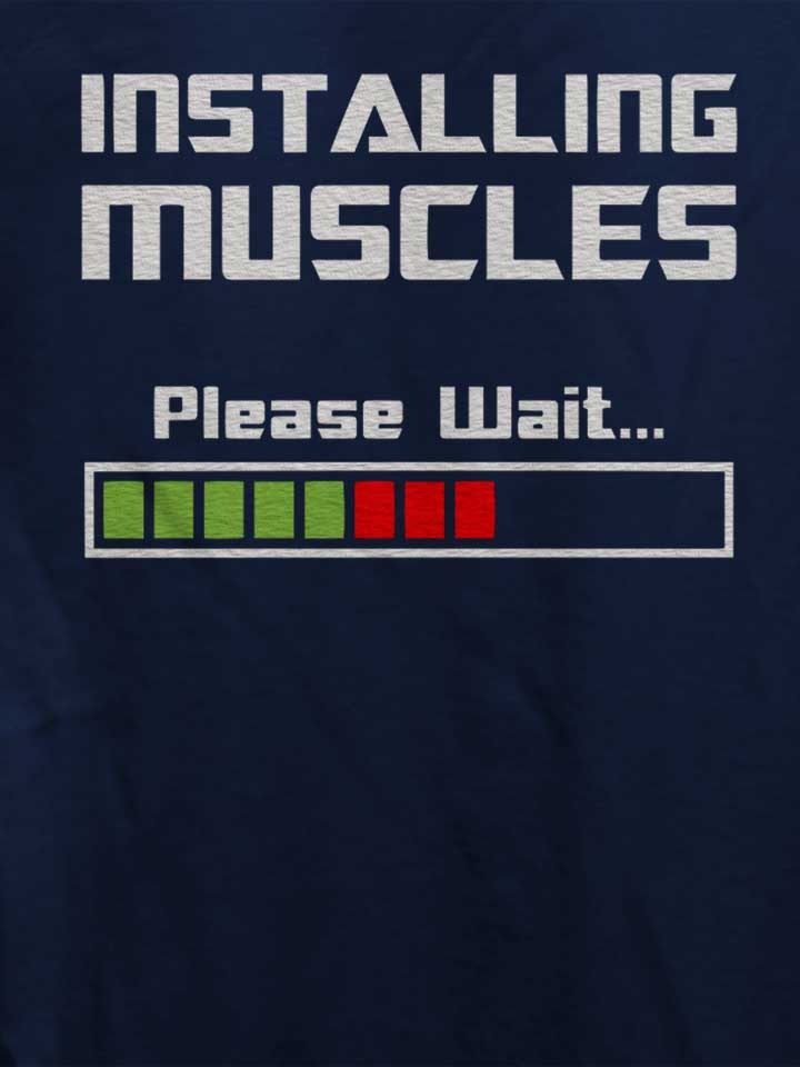 installing-muscles-please-wait-fitness-damen-t-shirt dunkelblau 4