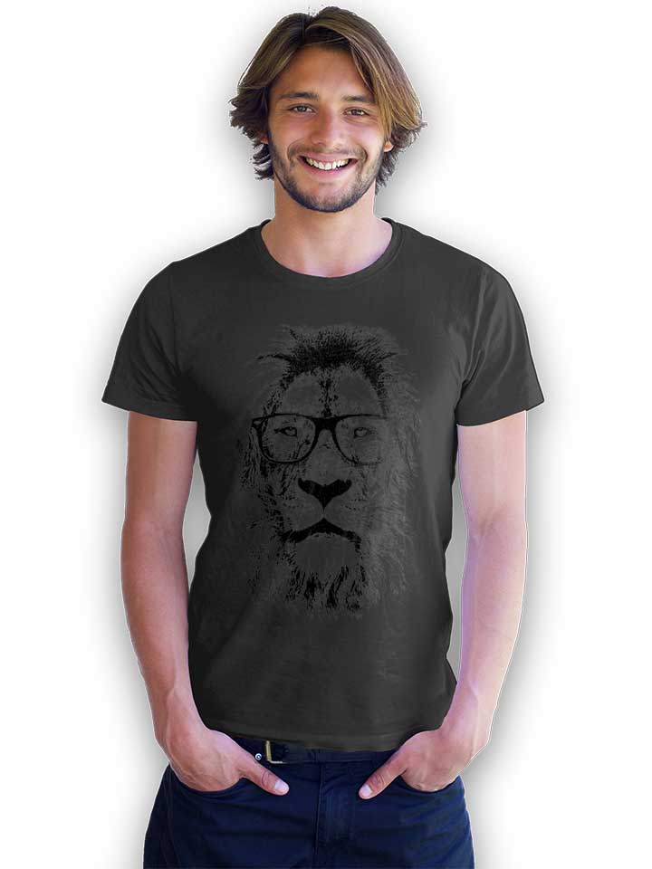 intellectual-lion-t-shirt dunkelgrau 2