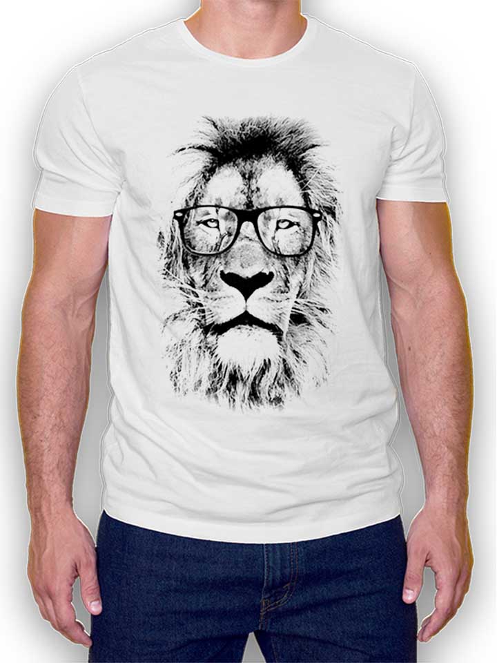 Intellectual Lion T-Shirt bianco L