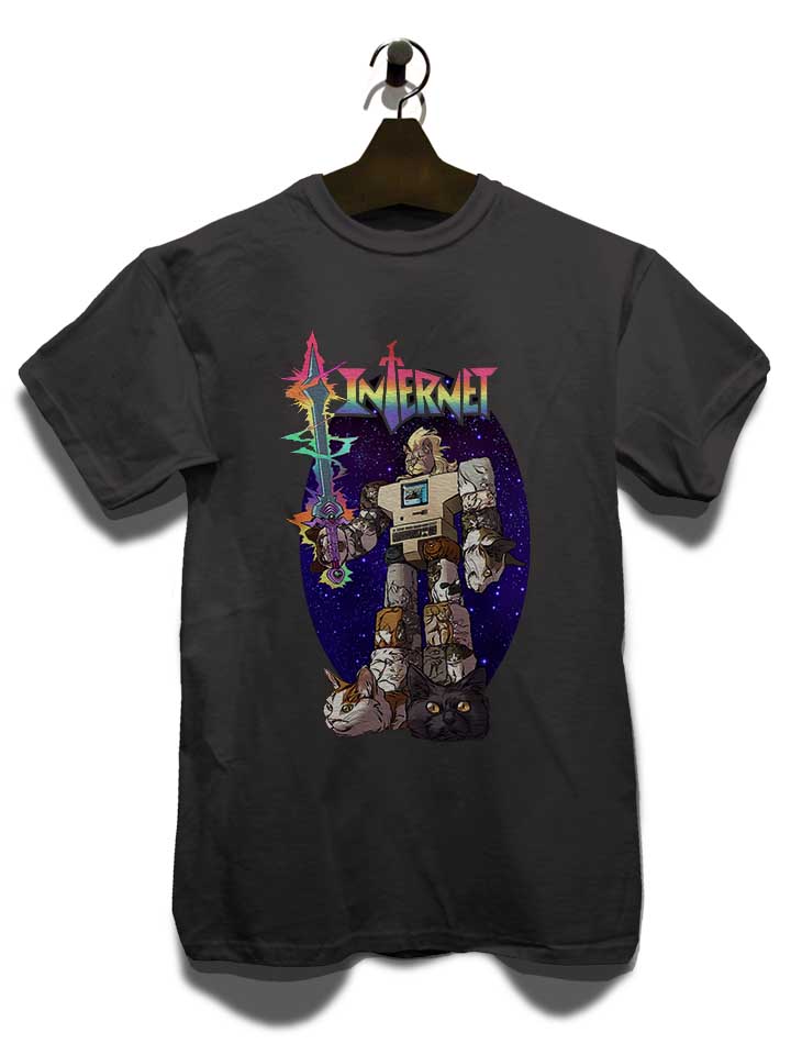 internet-cat-robot-t-shirt dunkelgrau 3