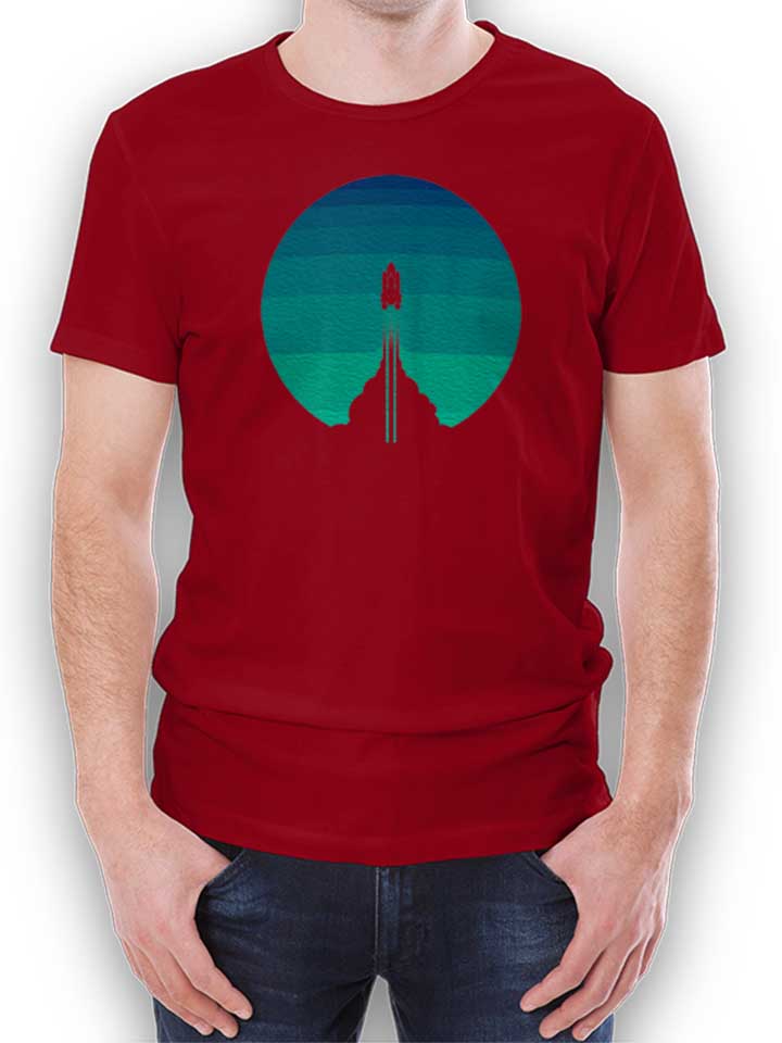 Into The Out Space Camiseta burdeos L