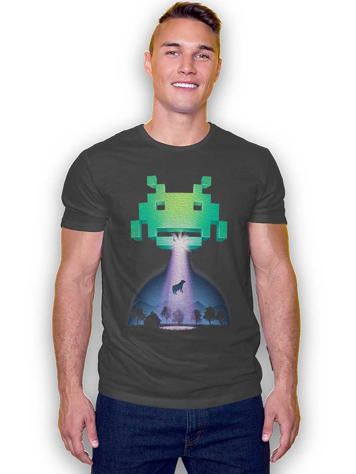 invaders-from-space-t-shirt dunkelgrau 2