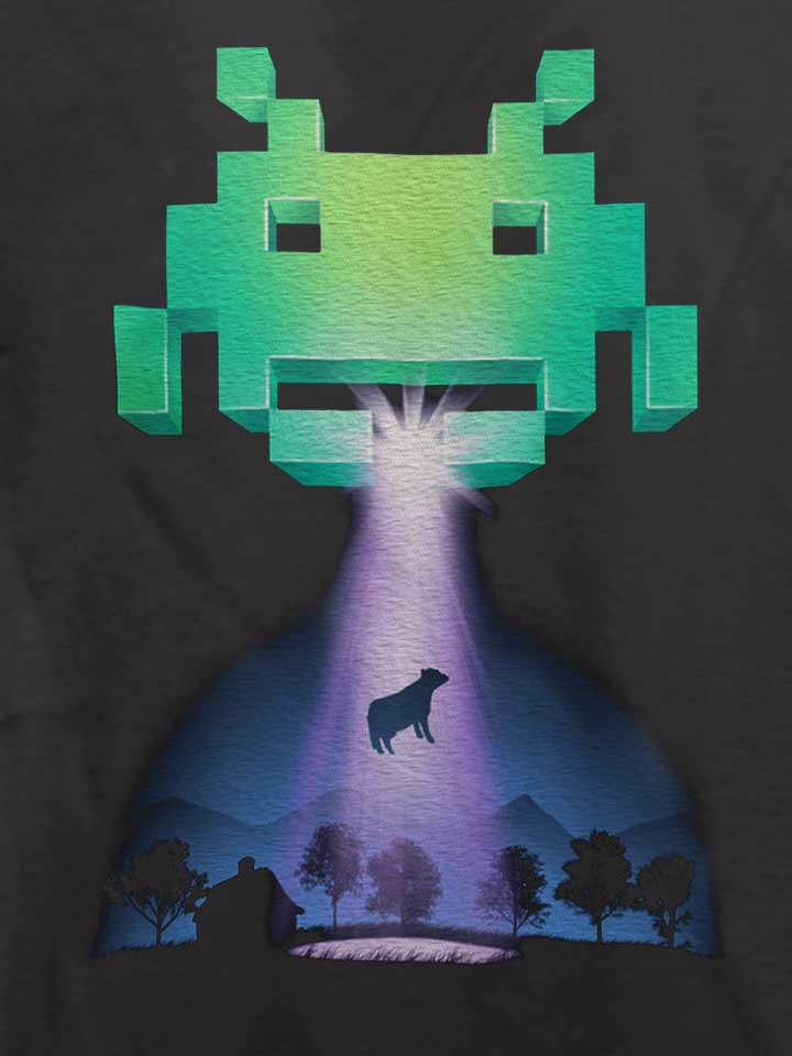 invaders-from-space-t-shirt dunkelgrau 4