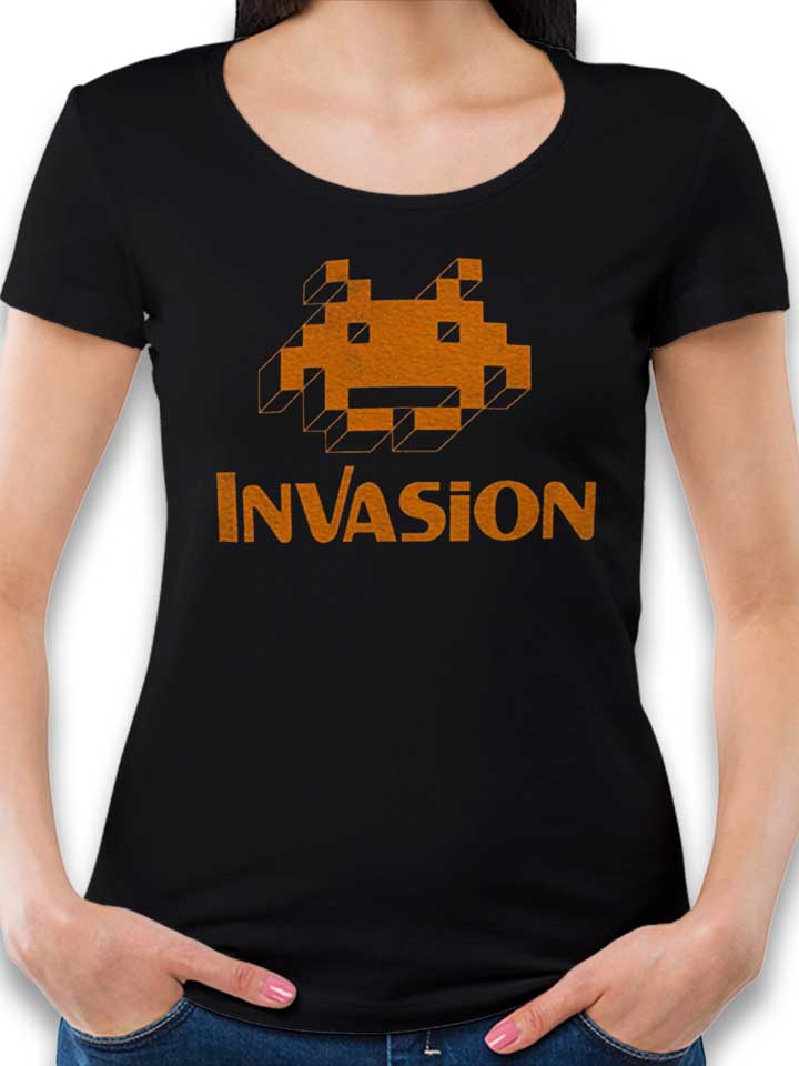 Invasion Damen T-Shirt schwarz L