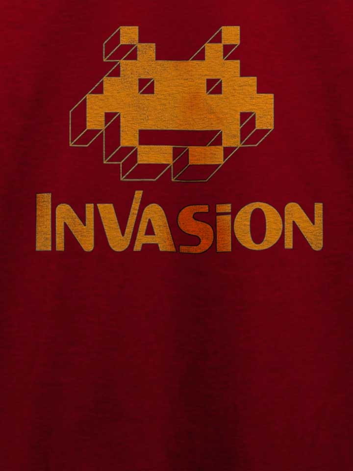 invasion-t-shirt bordeaux 4