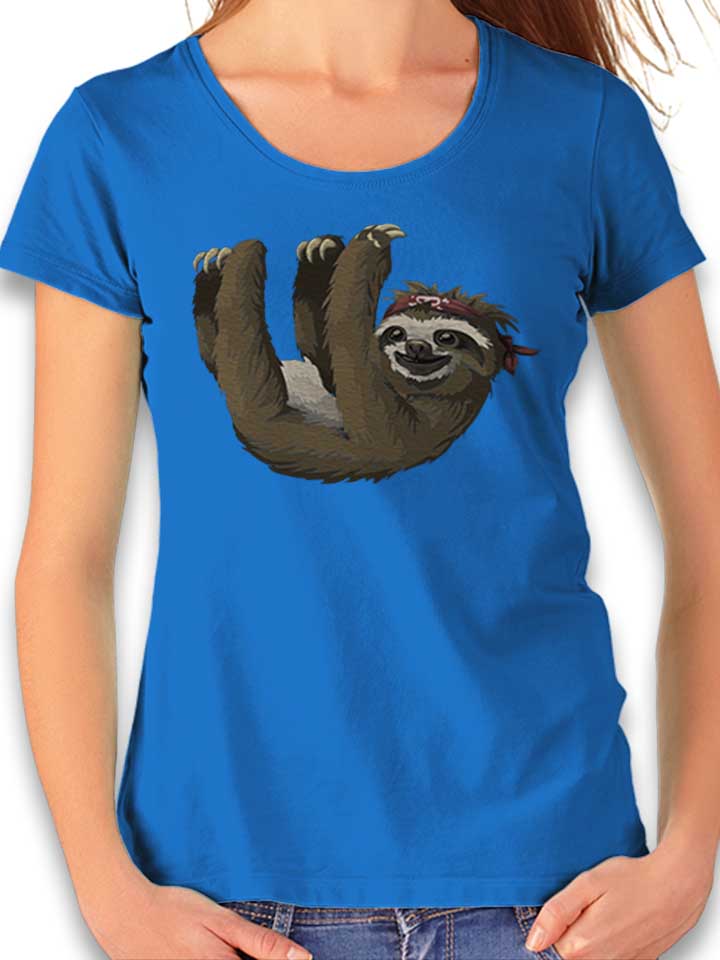 Invisible Rope Sloth Damen T-Shirt royal L