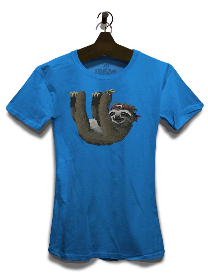 invisible-rope-sloth-damen-t-shirt royal 3
