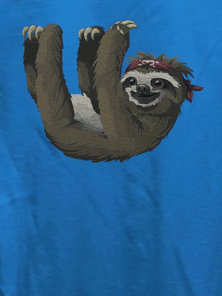 invisible-rope-sloth-damen-t-shirt royal 4