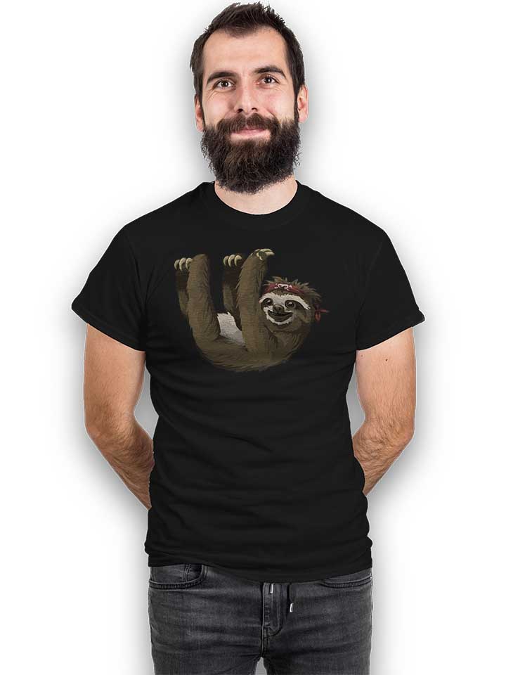 invisible-rope-sloth-t-shirt schwarz 2