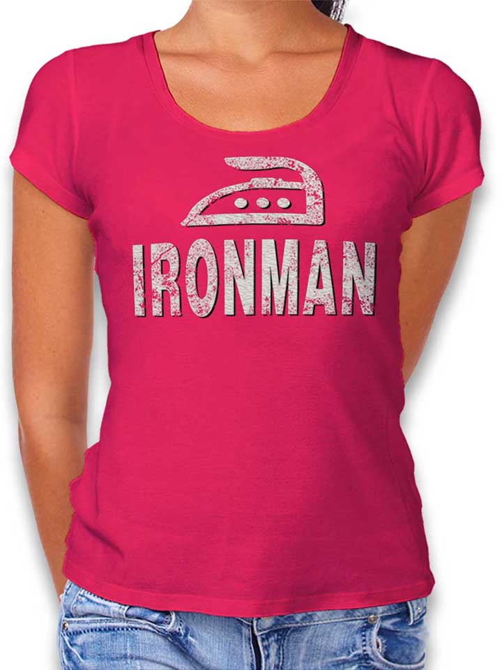 Ironman Womens T-Shirt fuchsia L