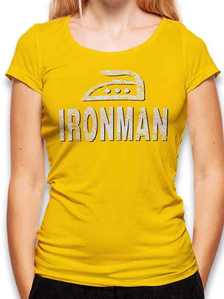 ironman-damen-t-shirt gelb 1