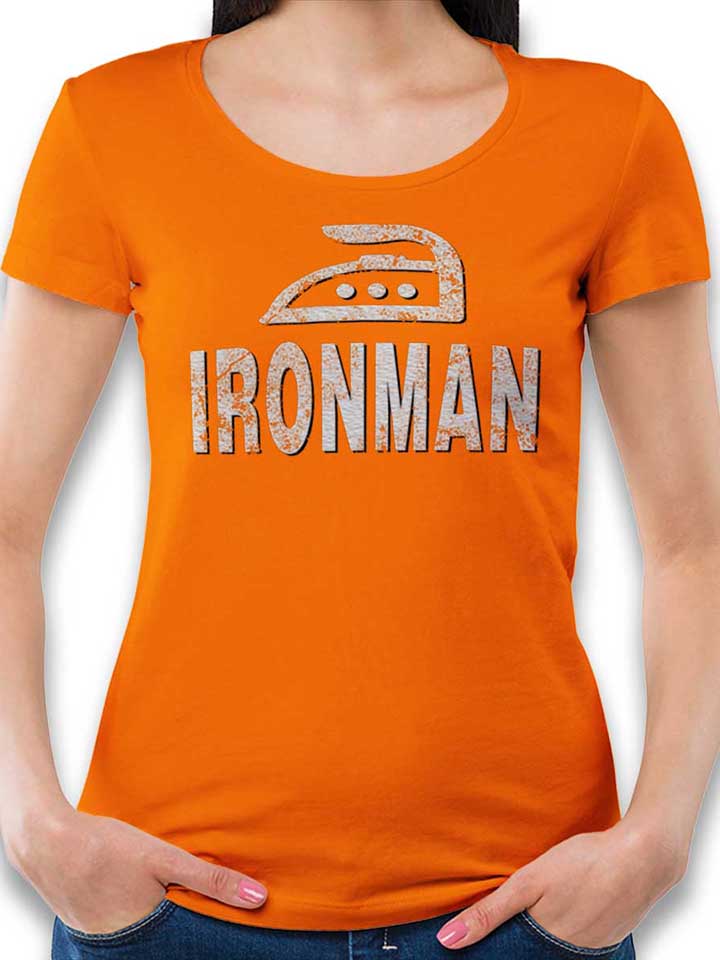 ironman-damen-t-shirt orange 1