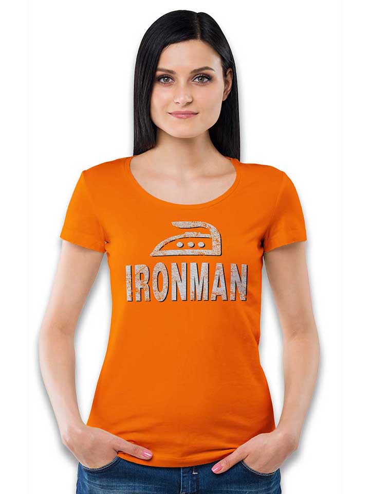ironman-damen-t-shirt orange 2