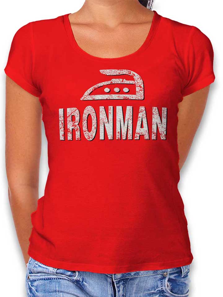 Ironman Camiseta Mujer rojo L