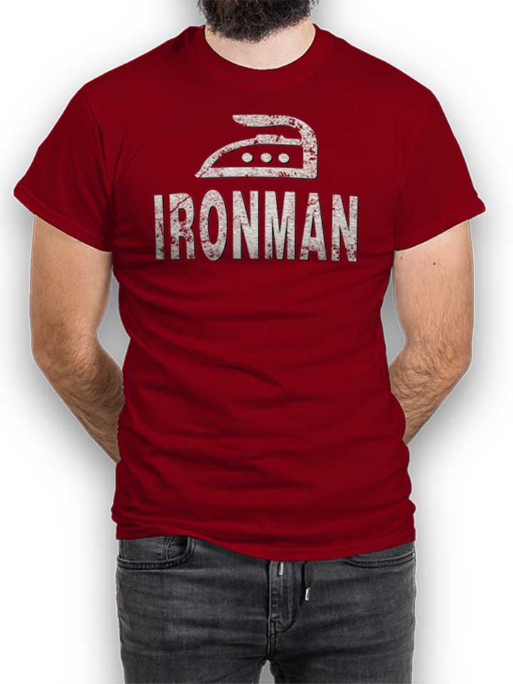 ironman-t-shirt bordeaux 1